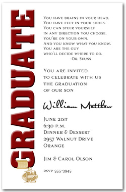 Graduation Announcements and Graduation Party Invitations from TheInvitationShop.com