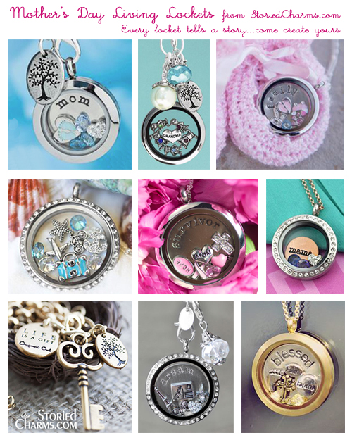 Every locket tells a story.  Create your mother's story in a beautiful locket filled with charms that speak of who she is. StoriedCharms.com