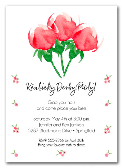 Watercolor Red Roses Party Invitations - Come see our entire collection!
