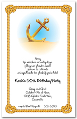 Anchor & Rope Nautical Invitations from TheInvitationShop.com