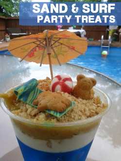 Sand and Surf Party Treats, Kid's Pool Party Planning Tips and Invitations from TheInvitationShop.com