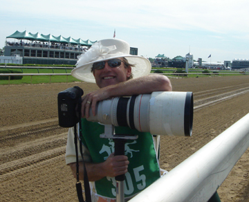 My Kentucky Derby Hat on the Track at Churchill Downs