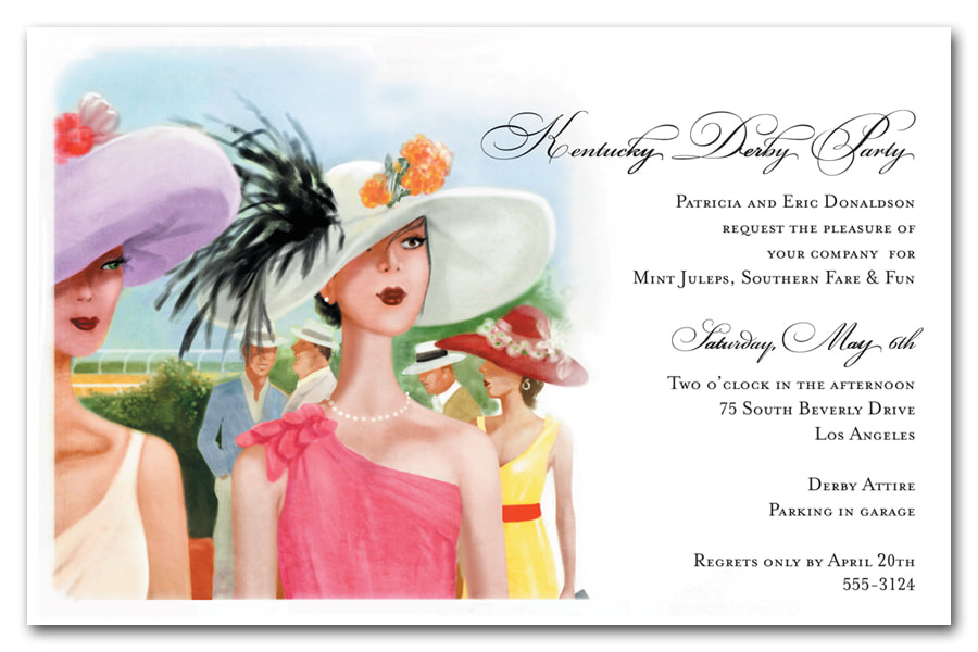 Derby Elegance Kentucky Derby Party Invitations from TheInvitationShop.com