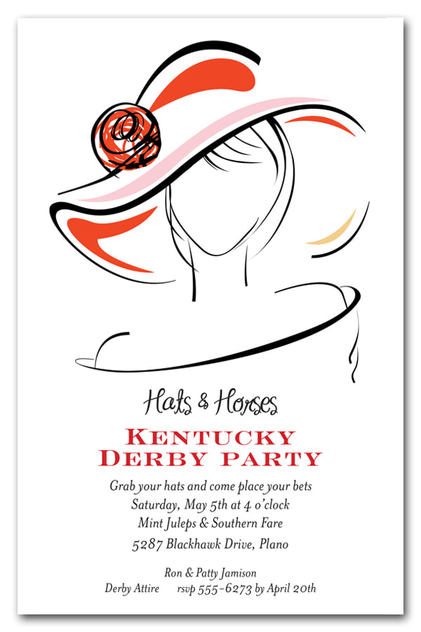 Dressed Derby Party Invitations