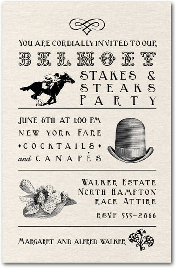 Belmont Stakes Party Invitations from TheInvitationShop.com