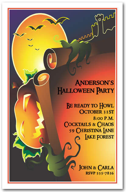 Evil Jack Halloween Party  Invitations