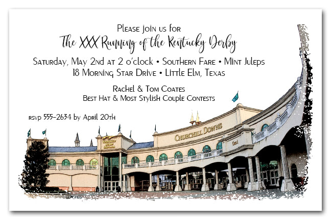 1st Saturday in May Kentucky Derby Party Invitations from TheInvitationShop.com