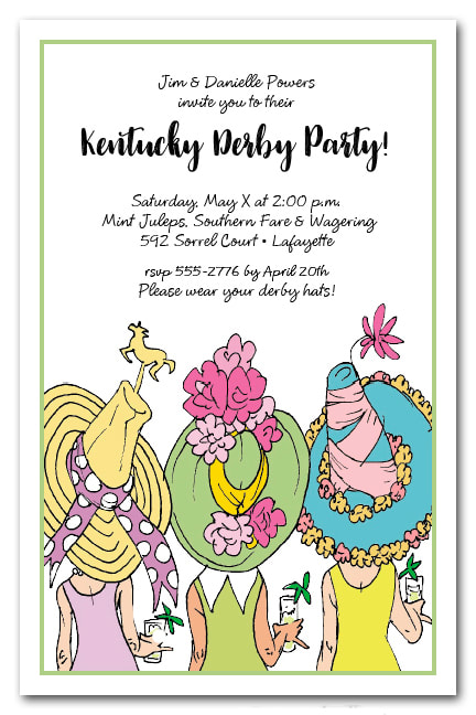 Derby Day Hats Kentucky Derby Party Invitations from TheInvitationShop.com