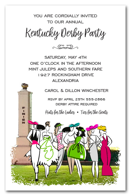Ladies Finery Kentucky Derby Party Invitations
