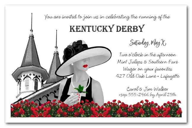Noir Kentucky Derby Party Invitations - Come see our entire collection!