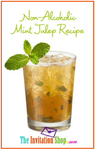 Non-Alcoholic Mint Julep Recipe from TheInvitationShop.com