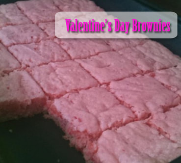 Pink Brownies for birthdays, Valentine's Day or just because. Strawberry Brownies. TheInvitationShop.com