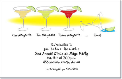 1-2-3-Floor Margaritas Party Invitation from TheInvitationShop.com