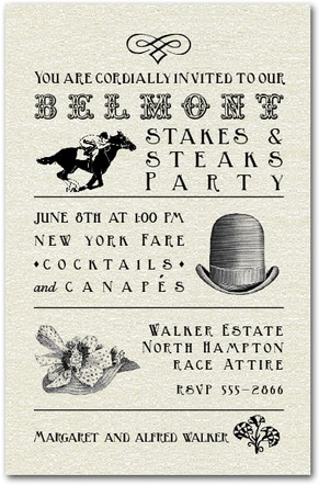 Belmont Stakes Billboard Party Invitations from TheInvitationShop.com