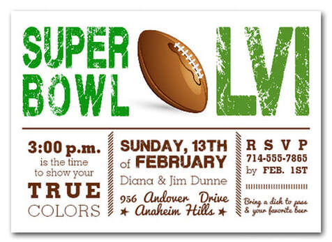 Super Bowl Showdown Party Invitations