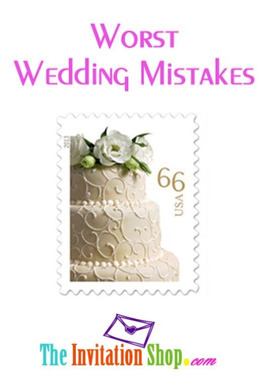 Worst Wedding Mistakes: Wrong Postage on Invitations - We've got all the rules and tips on Wedding postage...