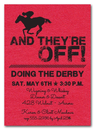 And They're Off Kentucky Derby Party Invitations - come see our entire collection